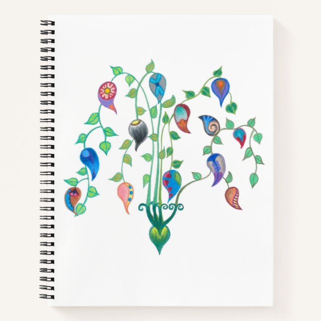 Carnet Ordinateur portable Whimsey Vines (Devant)