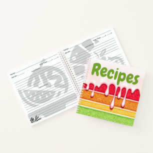 Carnet Ordinateurs portables de recettes de gâteau réal