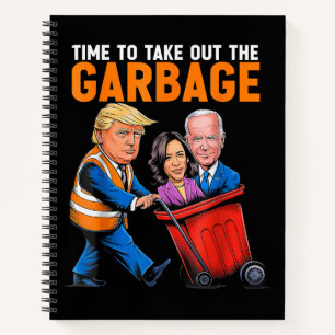 Carnet Ordures pour Trump 2024 Drôle le moment de sortir