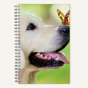 Carnet Oreiller À Lancer Du Labrador Et Du Papillon