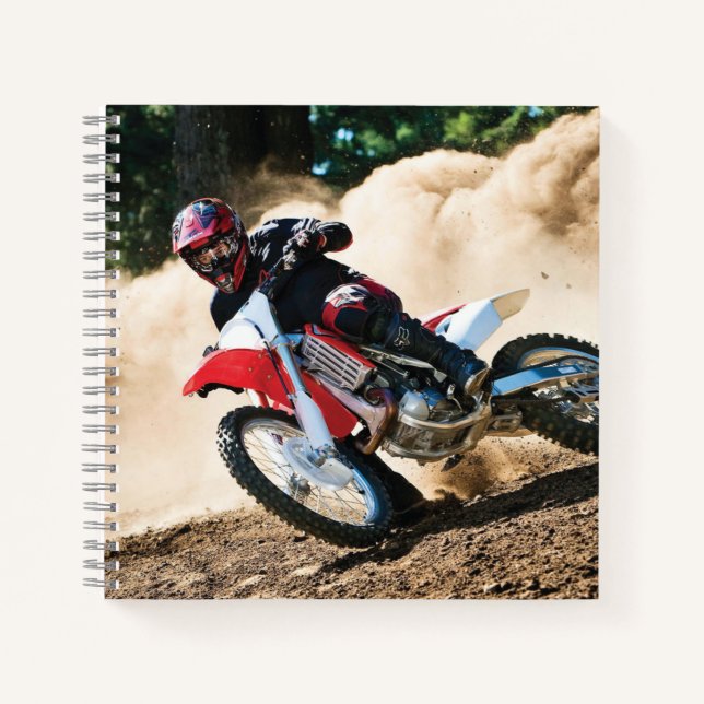 Carnet oreiller de jet de pilote de motocross (Devant)