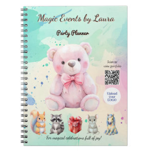 Carnet Organisateur de Fête pour Enfants Logo Code QR Our