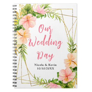 Carnet Organisateur de Mariage Floral Jungle Tropical