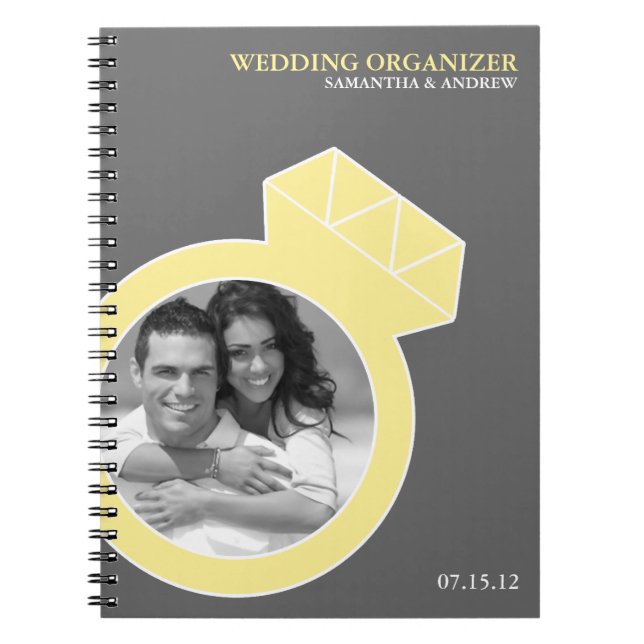 Carnet Organisateur fait sur commande de mariage de photo (Devant)