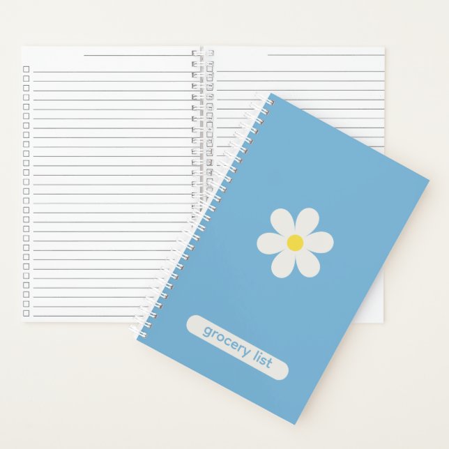 Carnet Organisation de cuisine personnalisée Fleur de mar (À l'intérieur)
