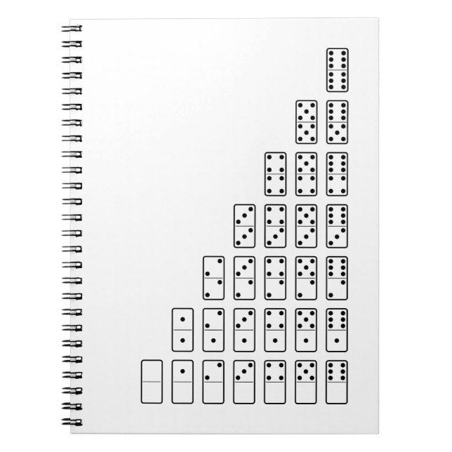 Carnet Original black and white domino (Devant)