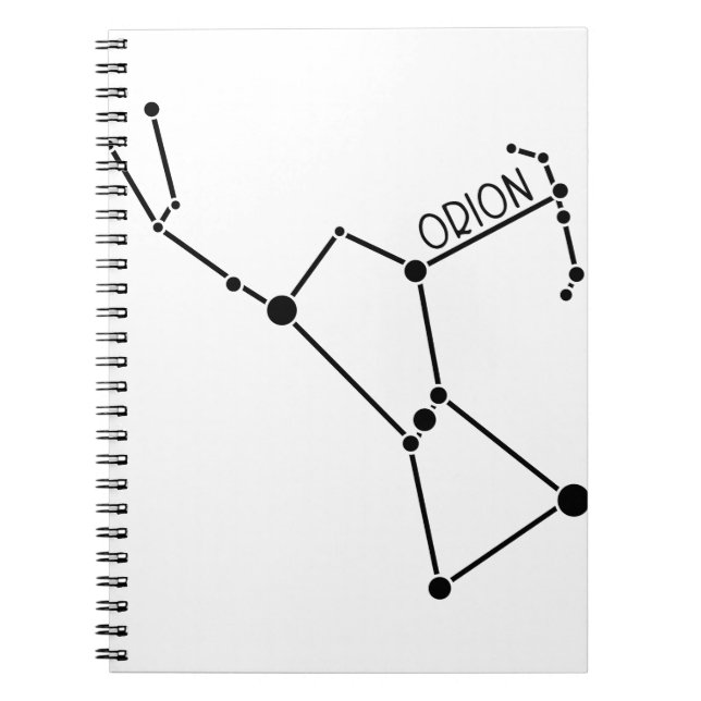 Carnet Orion la constellation de chasseur tient le (Devant)