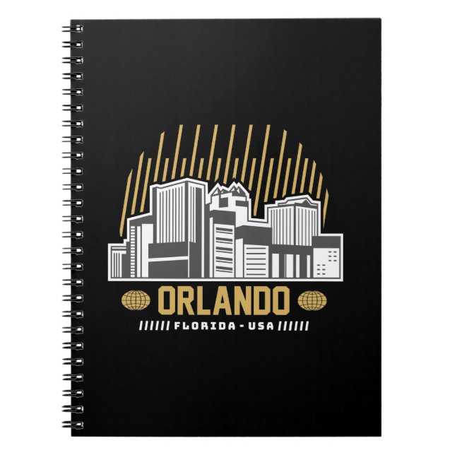 Carnet Orlando Floride États-Unis Skyline Voyage Graphism (Devant)