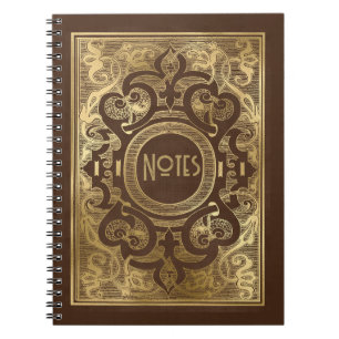 Carnet Ornat Brown et Gold