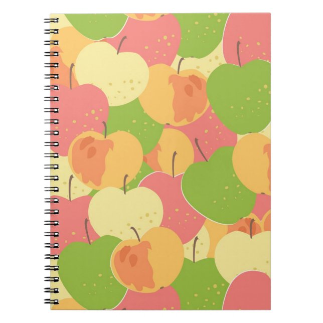 Carnet Ornement avec des pommes (Devant)