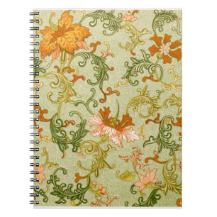 Carnet Ornement Chinois Vintage Fleurs de Jones