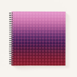 Carnet Ornement floral, gradient