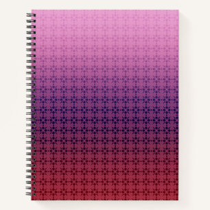 Carnet Ornement floral, gradient