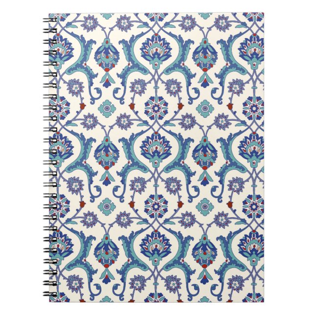 Carnet Ornement floral : Motif arabe traditionnel. (Devant)