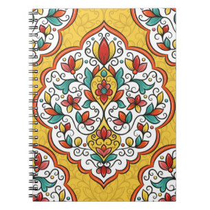 Carnet Ornement floral : Motifs indiens turcs.