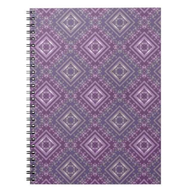 Carnet ornement lilas (Devant)