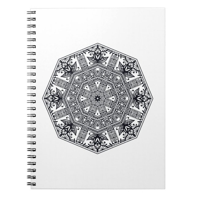 Carnet Ornement rond de mandala (Devant)