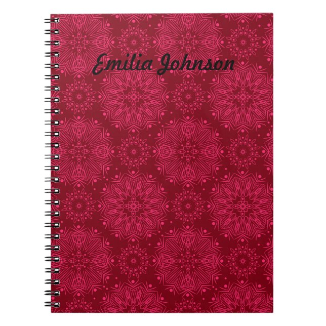 Carnet Ornement rouge (Devant)