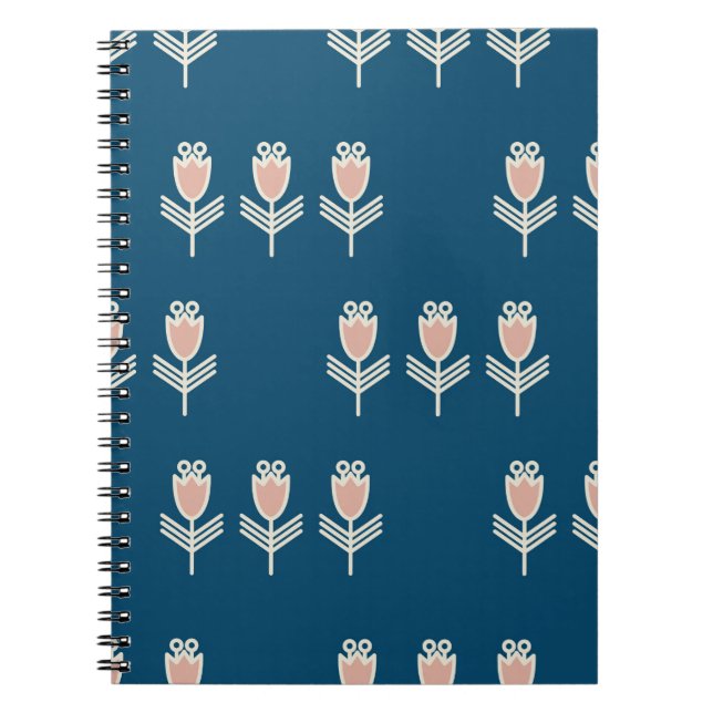 Carnet Ornement sans couture ethnique avec fleurs décorat (Devant)