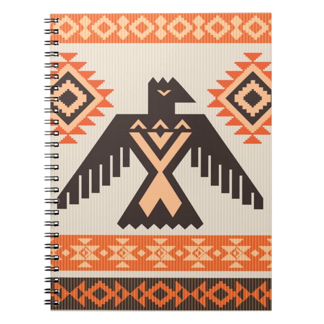 Carnet Ornement tribal ethnique avec aigle (Devant)