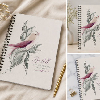 Carnet ornithologique botanique élégant