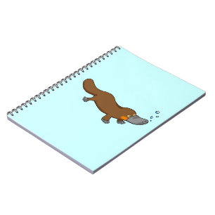 Carnet Ornithorynque canard-affiché par natation mignonn