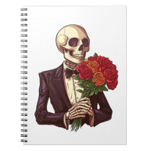 Carnet Os amoureux squelettiques - Squelette romantique d