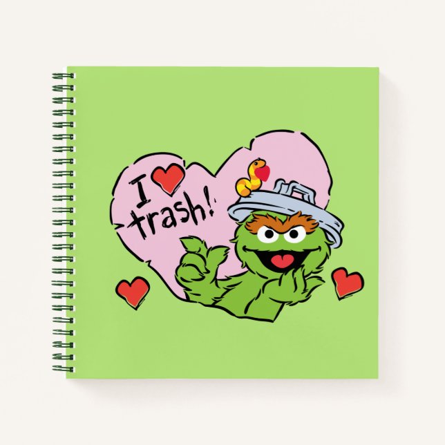Carnet Oscar "J'adore les ordures" pour la Saint-Valentin (Devant)
