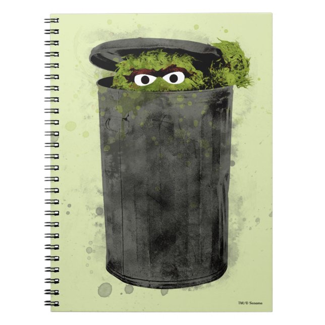 Carnet Oscar le Grouch | Tendance aquarelle (Devant)