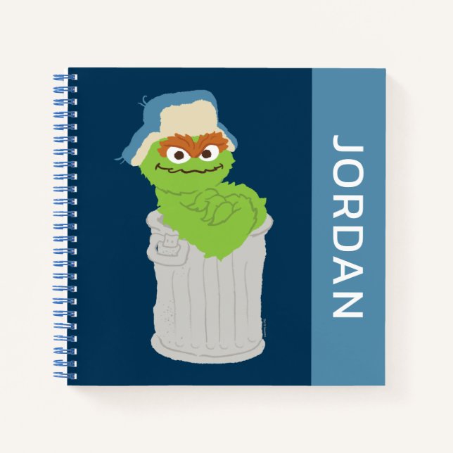 Carnet Oscar the Grouch Trash Can Lean | Ajouter Votre No (Devant)