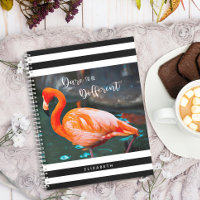Osez Être Différent Flamant rose Noir Blanc Grande