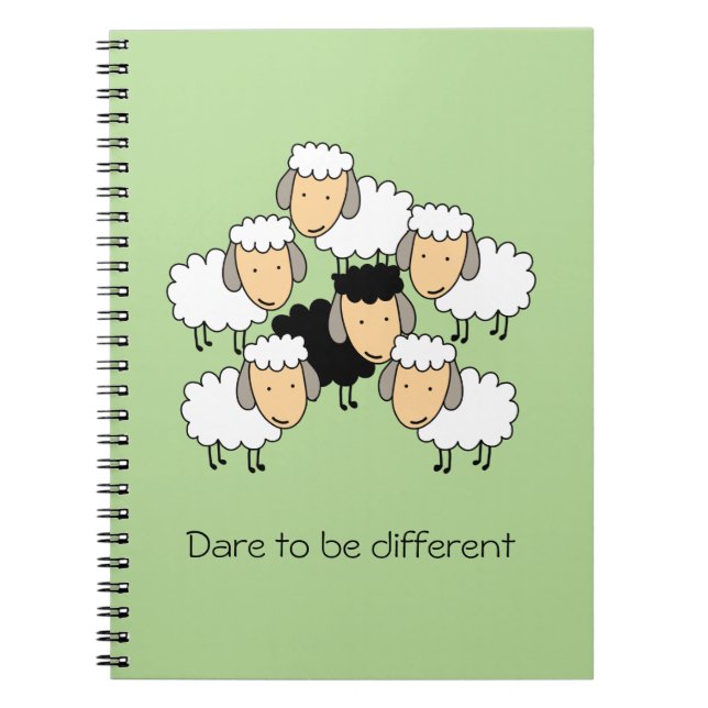 Carnet Osez être différent Mouton noir (Devant)