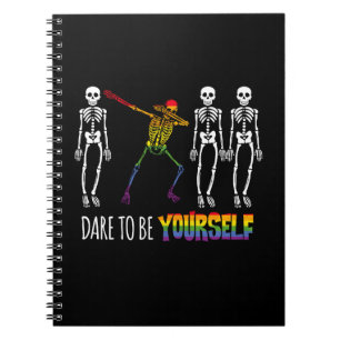 Carnet Osez Être Vous-Même Halloween Dabbing Squelette