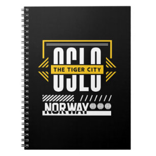 Carnet Oslo Norvège - La ville du tigre Typographie urbai