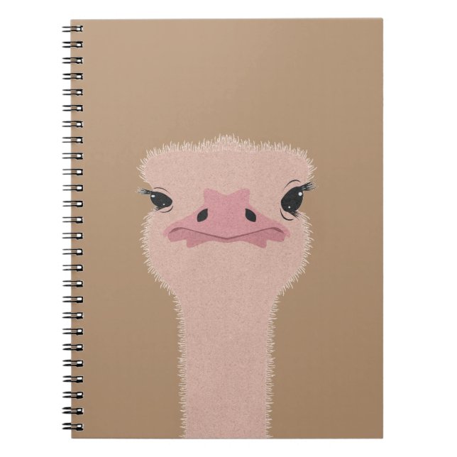 Carnet Ostrich drôle (Devant)