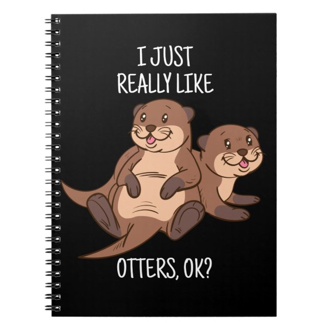Carnet Otter Lover Women Sea Otter Gift for Men Otter (Devant)