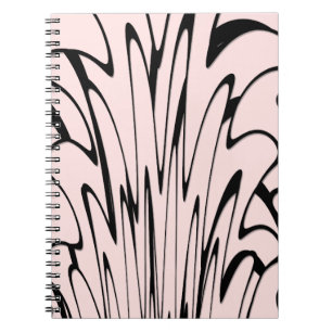 Carnet Où l'art rencontre la pensée noir et rose