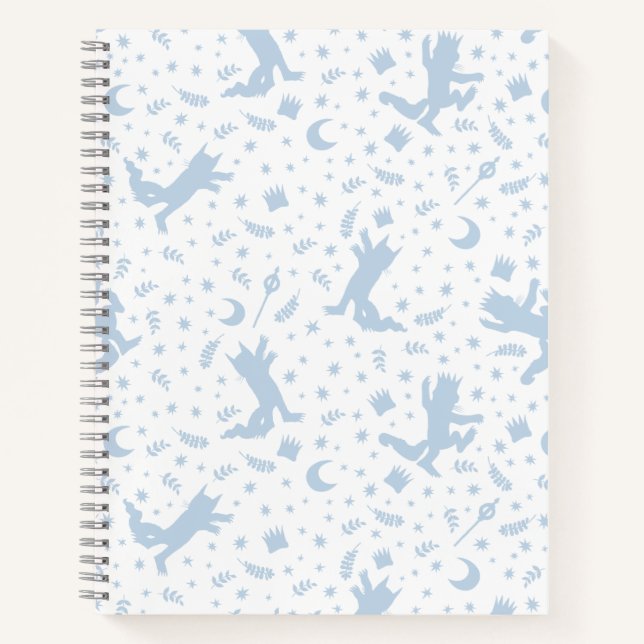 Carnet Où les bêtes sauvages Fleur Bleu (Devant)