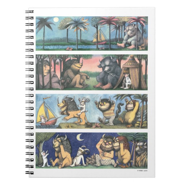 Carnet Où Les Choses Sauvages Sont Des Scènes (Devant)