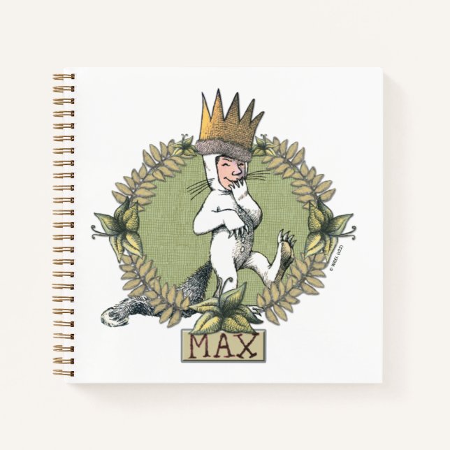 Carnet Où sont les bêtes sauvages | Badge Max (Devant)