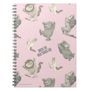 Carnet Où sont les choses sauvages motif étoile rose