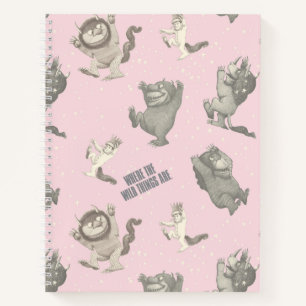 Carnet Où sont les choses sauvages motif étoile rose