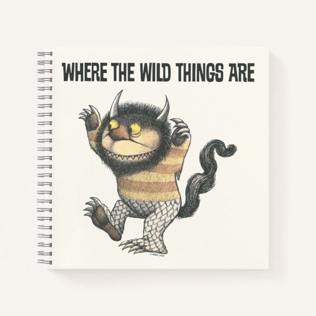 Carnet Où sont les choses sauvages | Wild Thing (Devant)