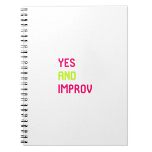 Carnet Oui et citation improvisée d'Improv de comédie
