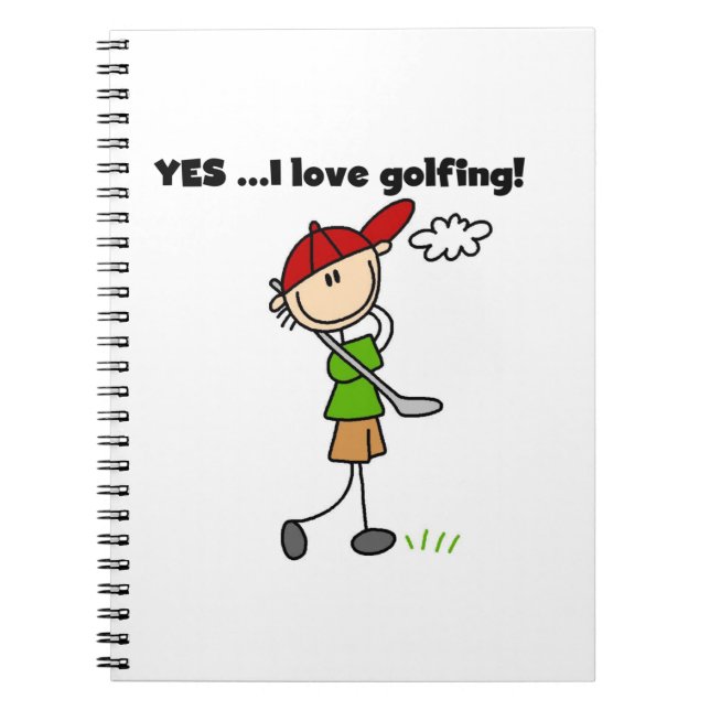 Carnet Oui j'adore le golf (Devant)