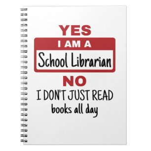 Carnet Oui Je Suis Bibliothécaire D'École