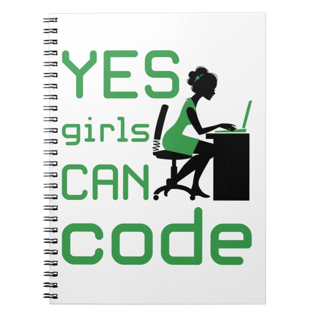Carnet Oui Les Filles Peuvent Coder Une Programmatrice Fe (Devant)