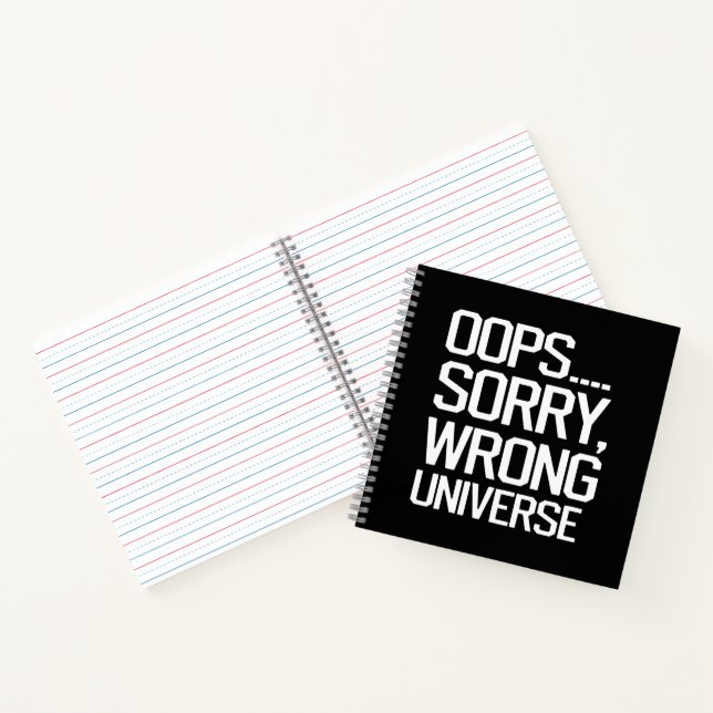 Carnet Oups, Désolé - Univers incorrect (Intérieur)