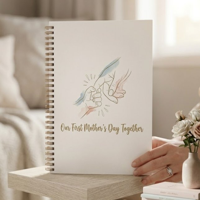 Carnet Our First Mother's Day Together Notebook - Minimal (Créateur téléchargé)
