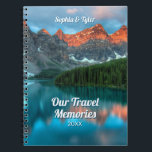 Carnet Our Travel Memories, DIY Names & Year<br><div class="desc">Write Your Favorite Travel Memories in this book and personalize your Names and year on the cover. Makes a great Christmas or birthday gift. Photo ou VTT et lake.</div>